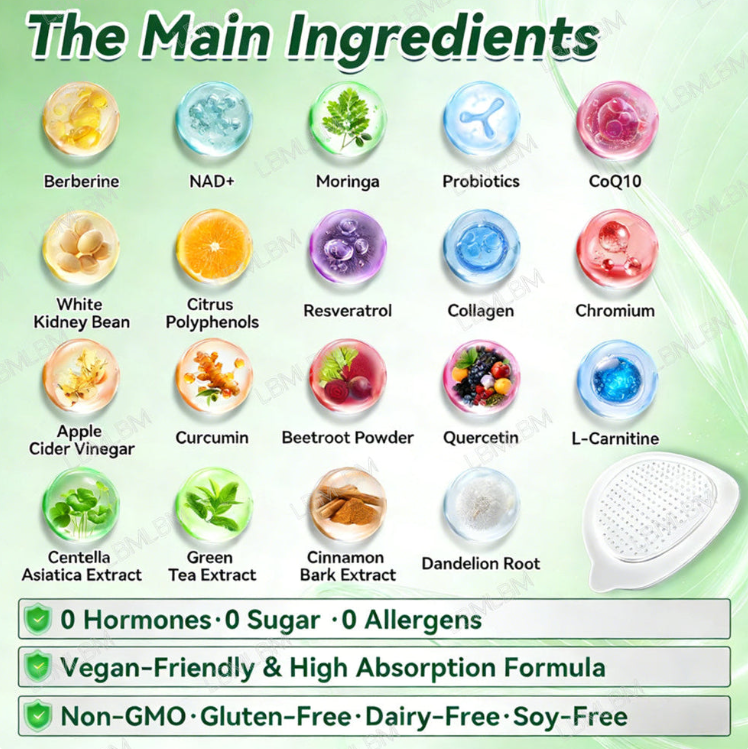 GFOUK® MORINGA BERBERINE × NAD + 10-IN-1